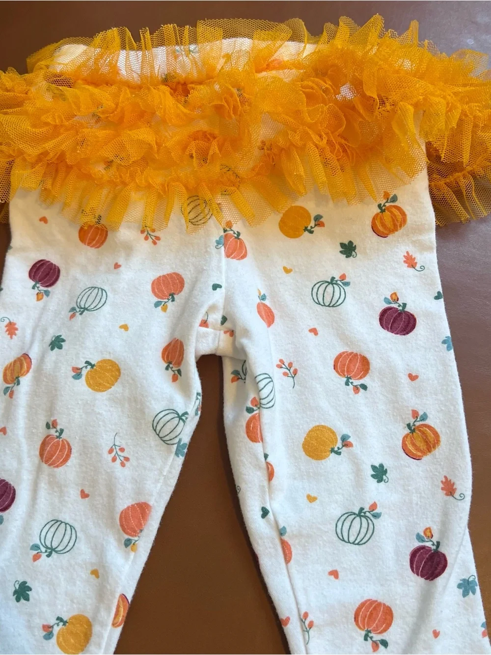 Koala Baby Pumpkin Spice Everything Nice Tutu Bodysuit Pants Outfit Set 6-9m